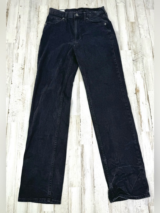 GAP Denim - Gap 90s Loose High Rise Jeans Womens 24/00R (26x30) Black Denim